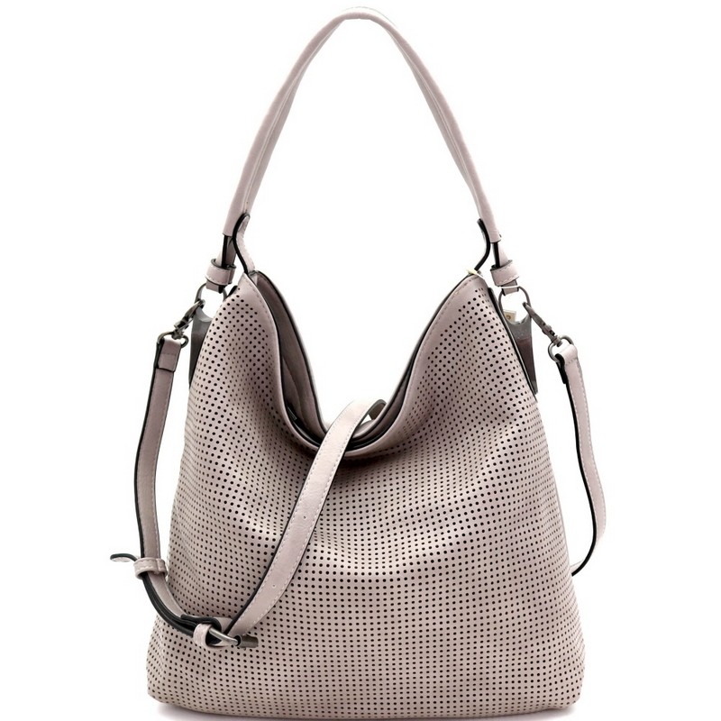 TWO WAY LASER CUT DETAIL HOBO BAG MH-LHL001LC > Hobo > Mezon Handbags